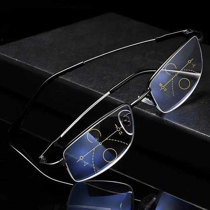 Smart Progressive Reading Glasses with Blue Light and UV Protection