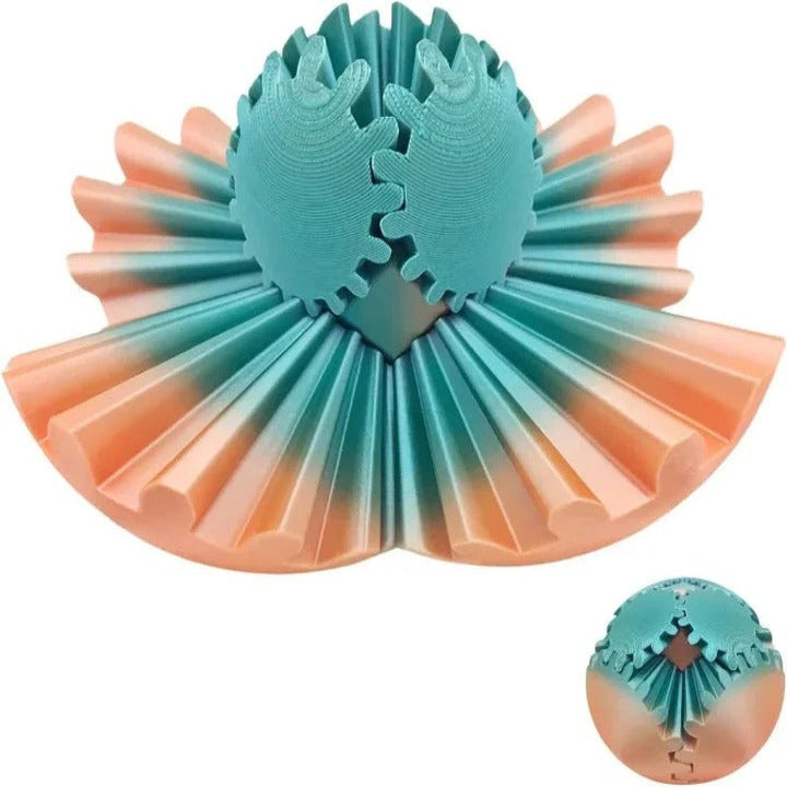 Whirling Steampunk Fidget Ball – Calming Gear Toy for Focus