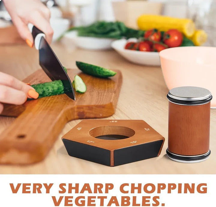 Rolling Knife Sharpener – Diamond Manual Tool for Precision Edges