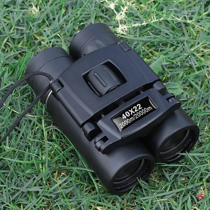 Compact 40x22 Folding Binoculars – High-Power Outdoor Zoom