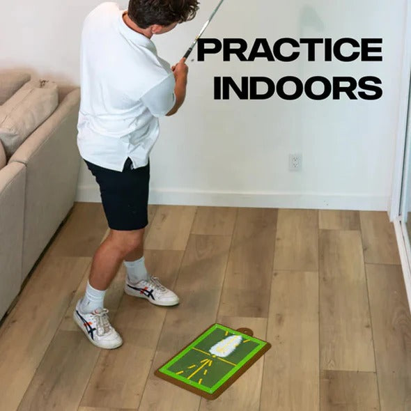 Impact Tracing Golf Training Mat for Improving Swing Mechanics