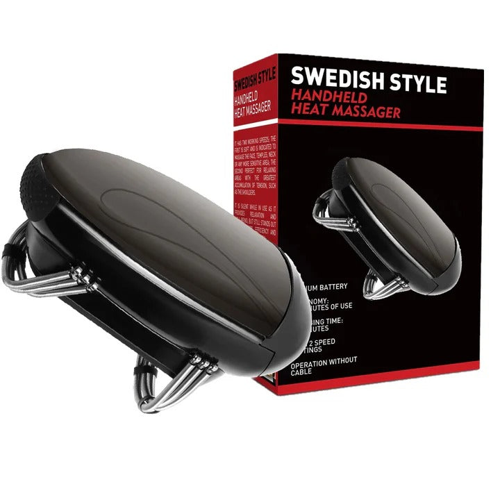 Barbershop Handheld Massager with Heat for Body, Face, and Head