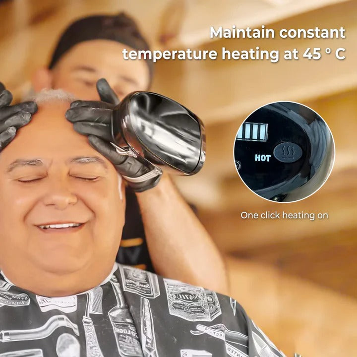 Barbershop Handheld Massager with Heat for Body, Face, and Head