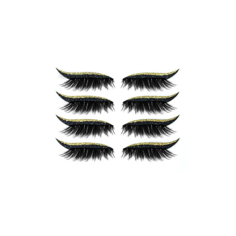 3-in-1 Reusable Adhesive Eyeliner Strip with Peel-and-Stick Lash Application
