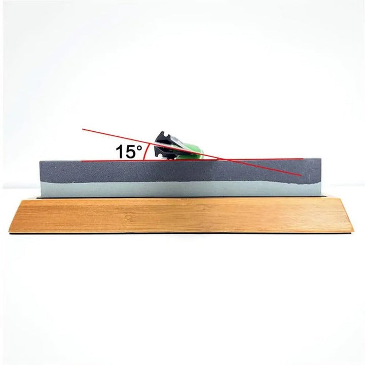 Fixed Angle Knife Sharpening Guide with Whetstone for Professional Edge Control