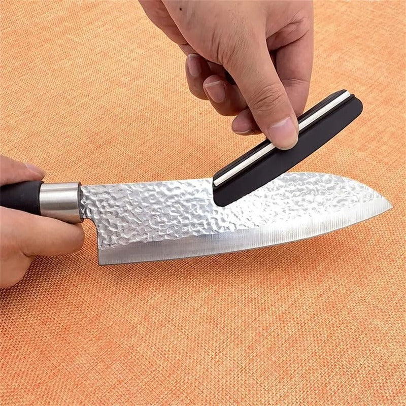 Fixed Angle Knife Sharpening Guide with Whetstone for Professional Edge Control