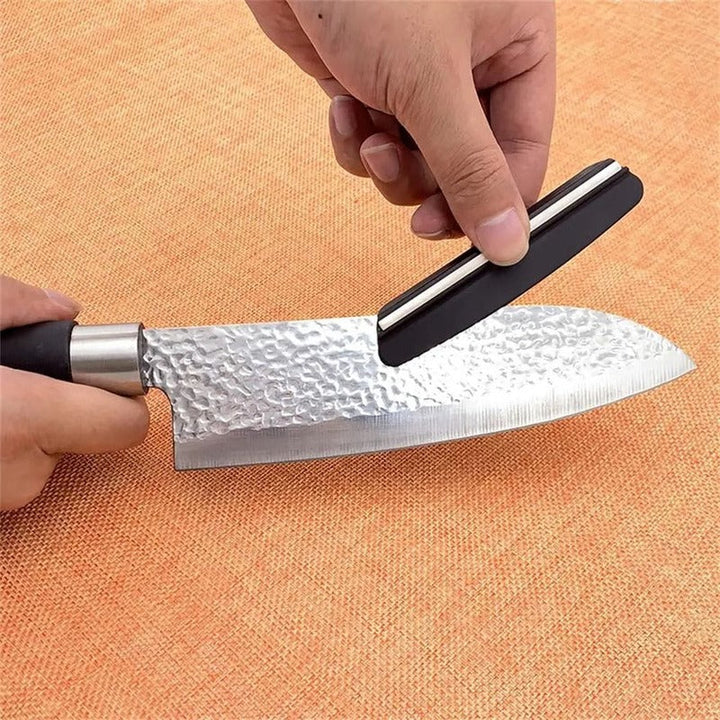 Fixed Angle Knife Sharpening Guide with Whetstone for Professional Edge Control