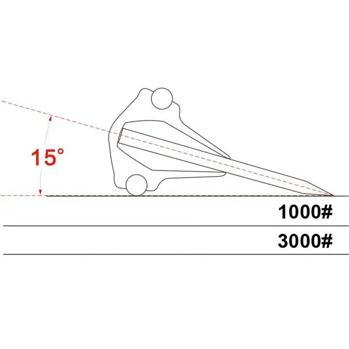 Fixed Angle Knife Sharpening Guide with Whetstone for Professional Edge Control