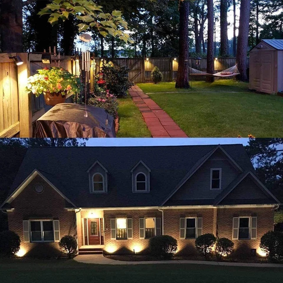 Outdoor LED Spotlight with Adjustable Head and Spike Mount, 10-Pack for 12V Landscape Systems
