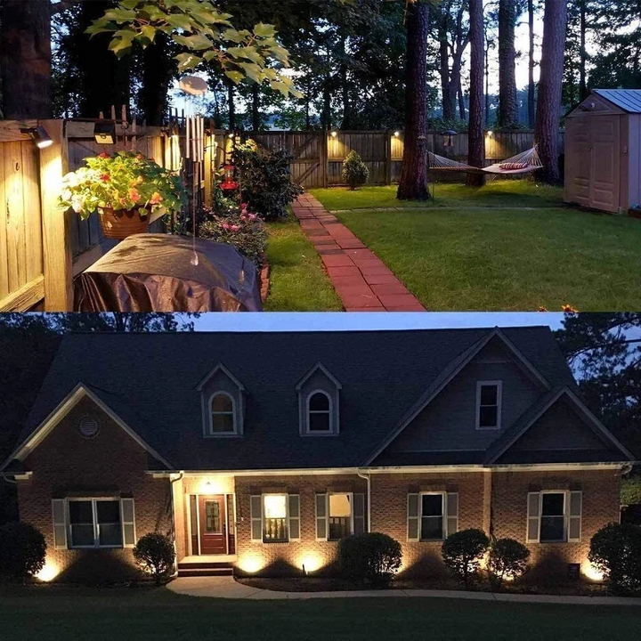 Outdoor LED Spotlight with Adjustable Head and Spike Mount, 10-Pack for 12V Landscape Systems