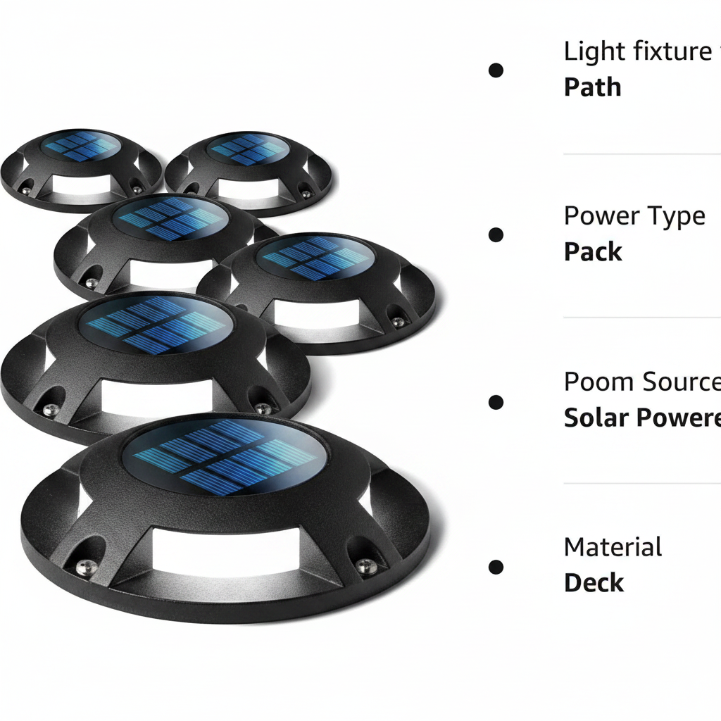 Outdoor Solar Pathway Light with Automatic Dusk Sensor and Dual Brightness, 80 Hour Runtime