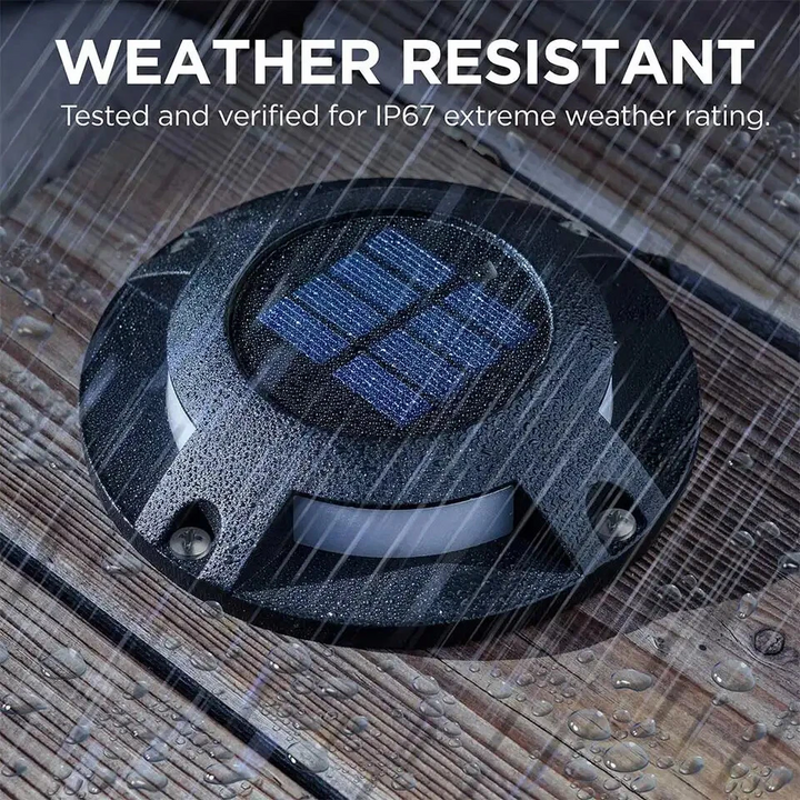 Outdoor Solar Pathway Light with Automatic Dusk Sensor and Dual Brightness, 80 Hour Runtime