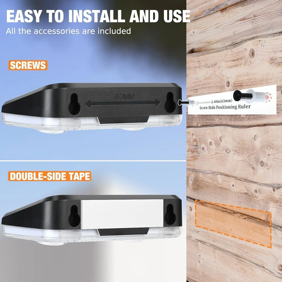 Solar Fence Post Lights with Auto Dusk Sensor and Multicolour LED, 8-Pack