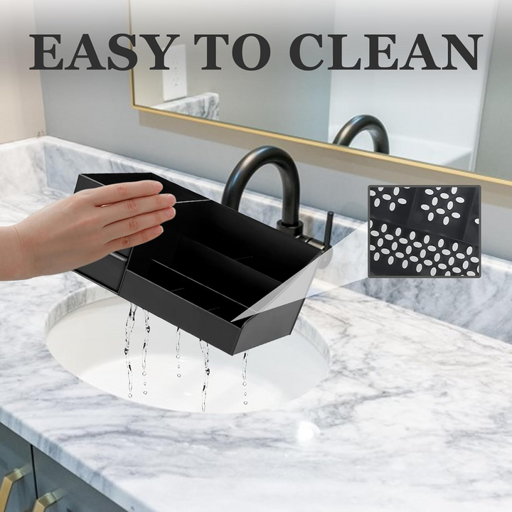 Bottle Storage Stand with Multiple Slots and Stable Base for Vanity