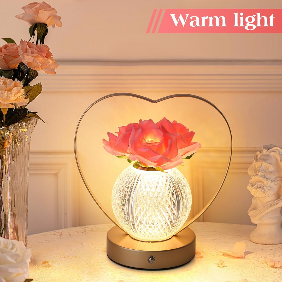 Rechargeable Sunflower Night Light with Touch Dimming and Charging Cable