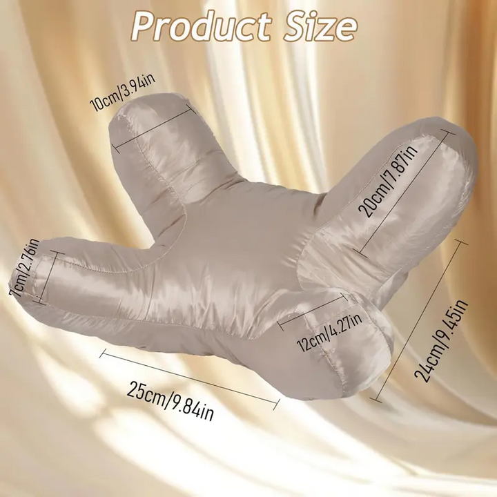 Side Sleeper Pillow with Raised Pillar Frame and Removable Washable Cover