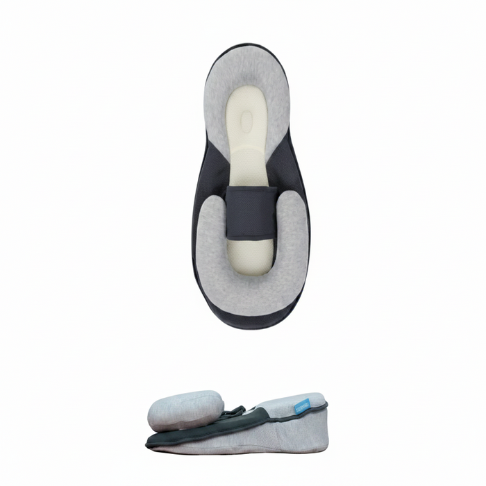 Portable Baby Lounger with Adjustable Strap and Raised Side Cushions