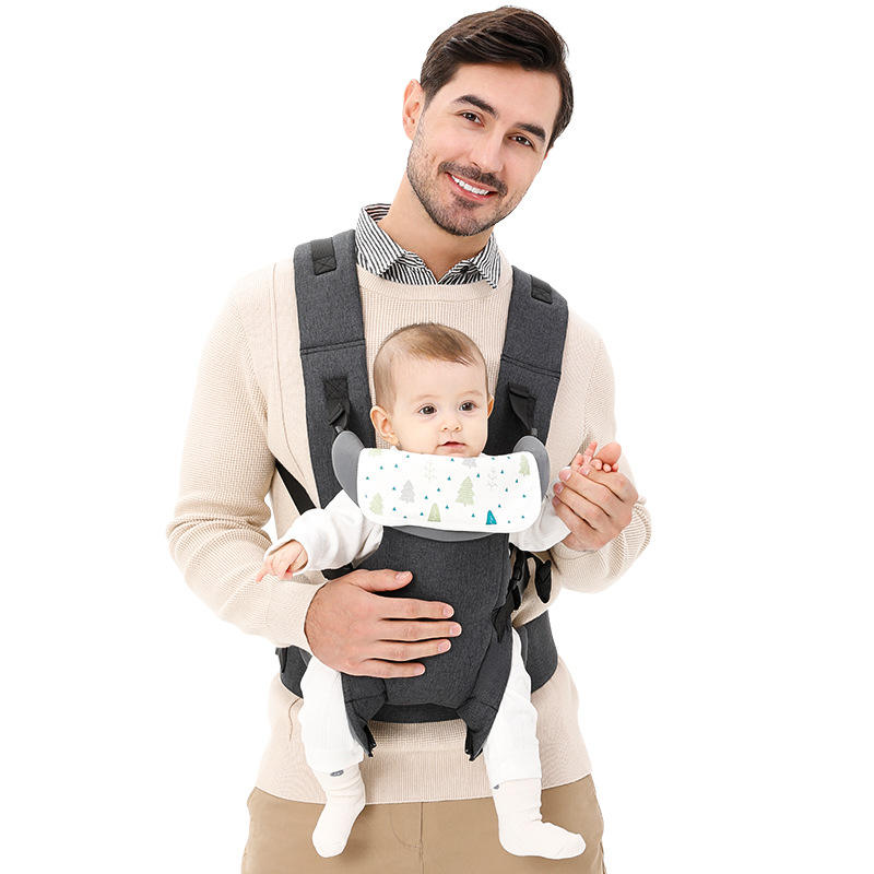 Baby Wrap Carrier with Three Carry Positions and M-Position Seating for Newborns to Toddlers