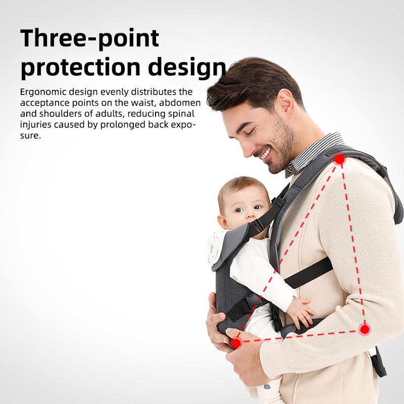 Baby Wrap Carrier with Three Carry Positions and M-Position Seating for Newborns to Toddlers