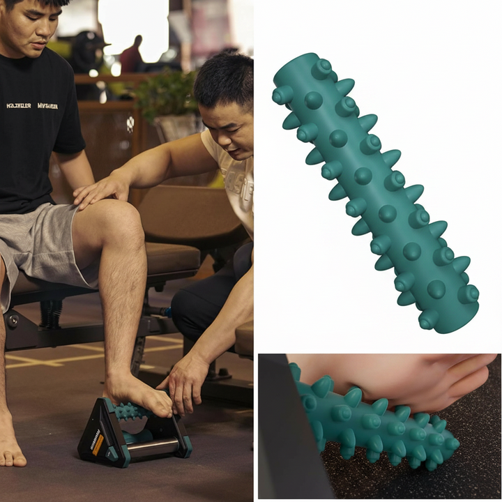 Calf and Arch Stretcher with Rocking Base and Textured Grip Surface