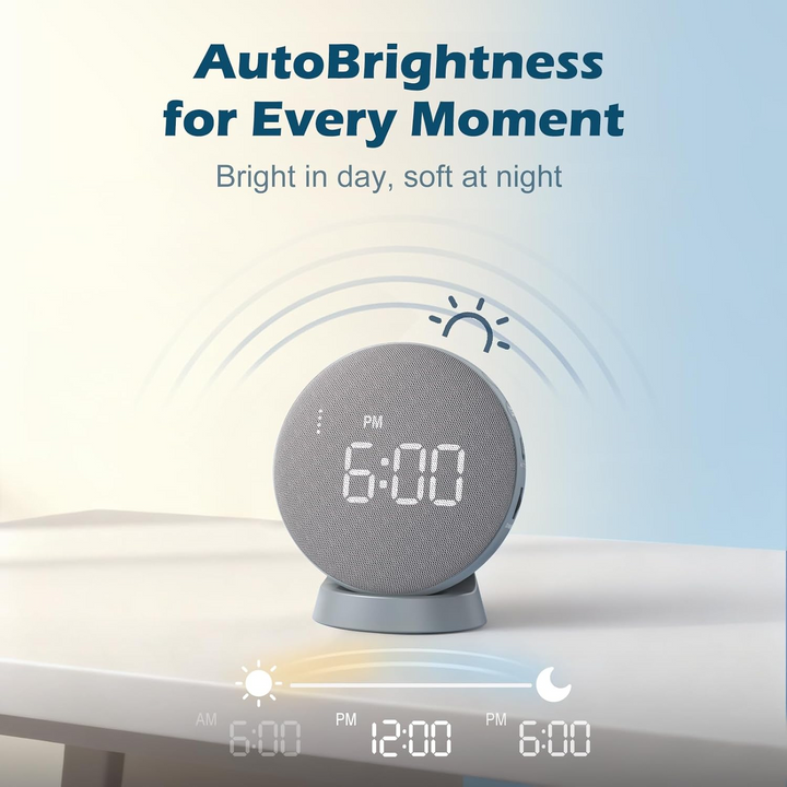 Vibrating Alarm Clock with 110dB Sound and Three Wake Modes for Heavy Sleepers
