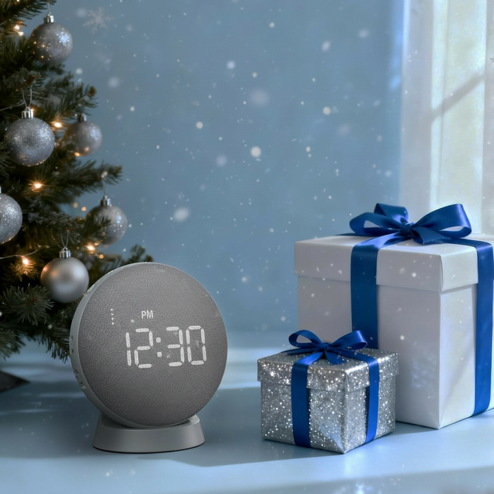 Vibrating Alarm Clock with 110dB Sound and Three Wake Modes for Heavy Sleepers