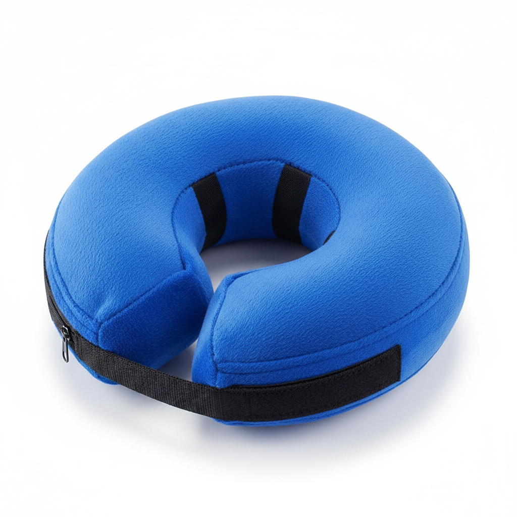 Pet Recovery Collar with Inner Loop and Adjustable Air Pressure, Large