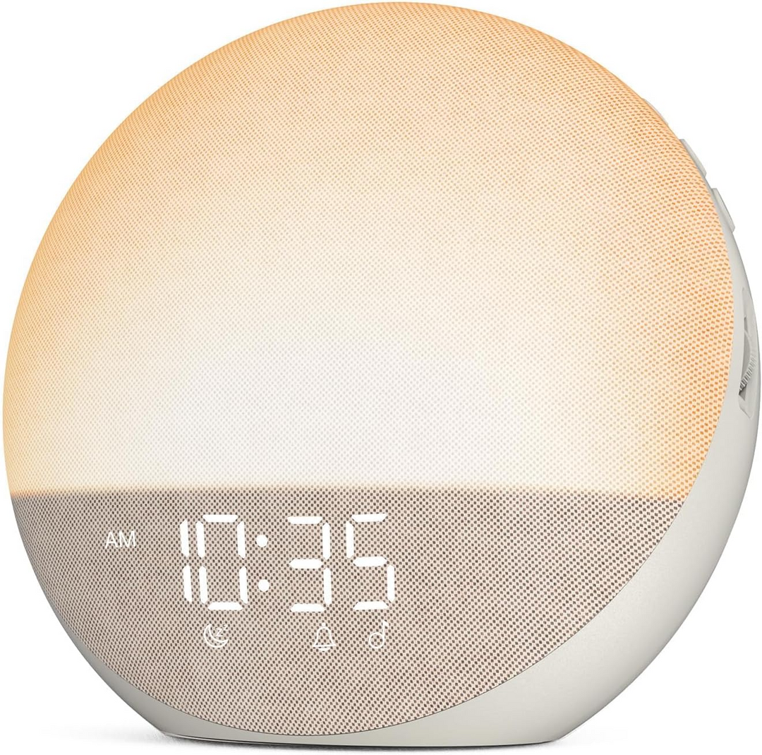 Alarm Clock with Sunrise Simulation and Sunset Dimming, Touch Controls