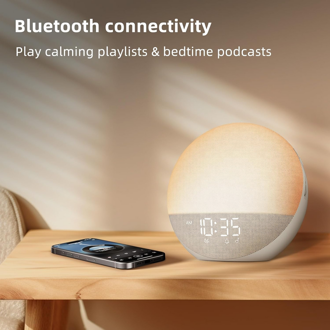 Alarm Clock with Sunrise Simulation and Sunset Dimming, Touch Controls