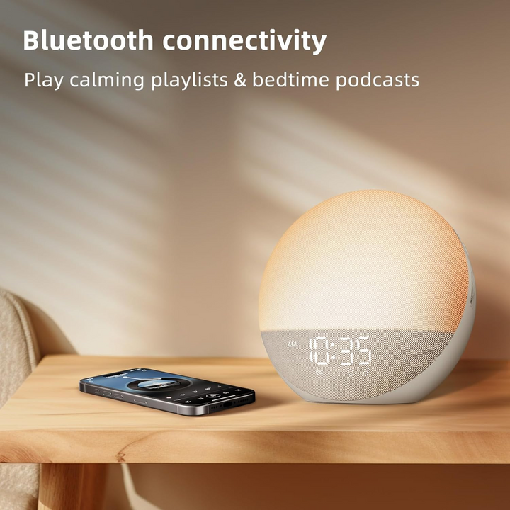 Alarm Clock with Sunrise Simulation and Sunset Dimming, Touch Controls
