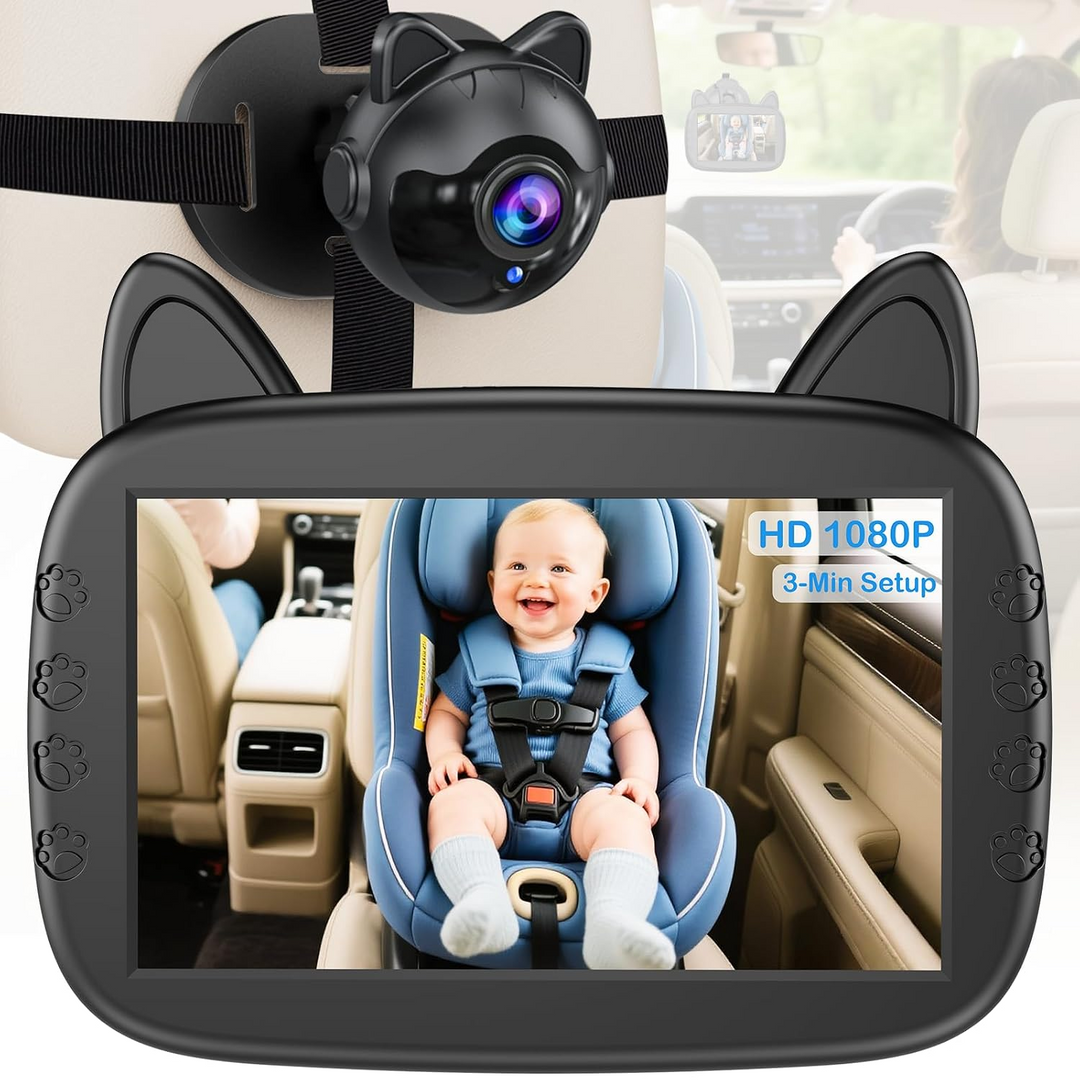 Rear View Baby Camera with Infrared Night Vision and Wide Angle Lens for Car Seats