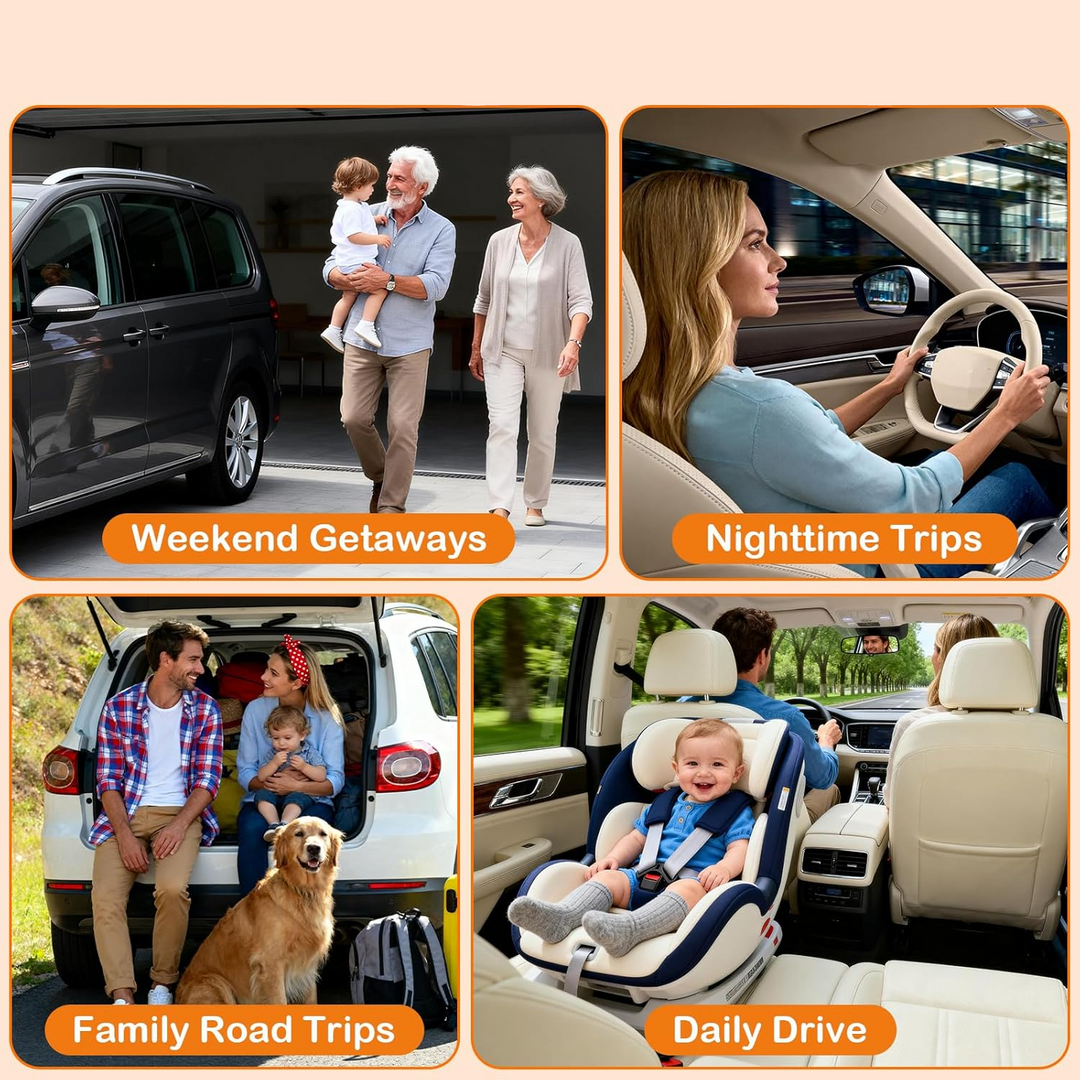 Rear View Baby Camera with Infrared Night Vision and Wide Angle Lens for Car Seats