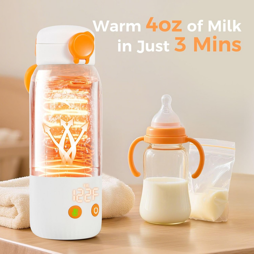 Portable Bottle Warmer for Car with 12-Foot Cord and Auto Shutoff