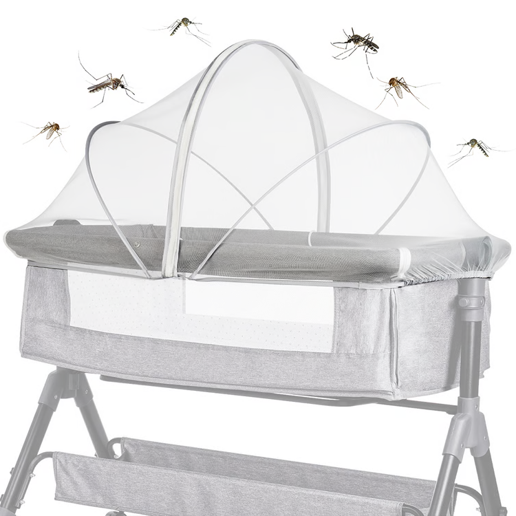 Foldable Mosquito Net for Cribs and Bassinets with Pop Up Frame