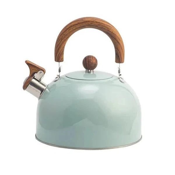 Whistling Stovetop Kettle, Induction and Gas Compatible with Heat Resistant Handle