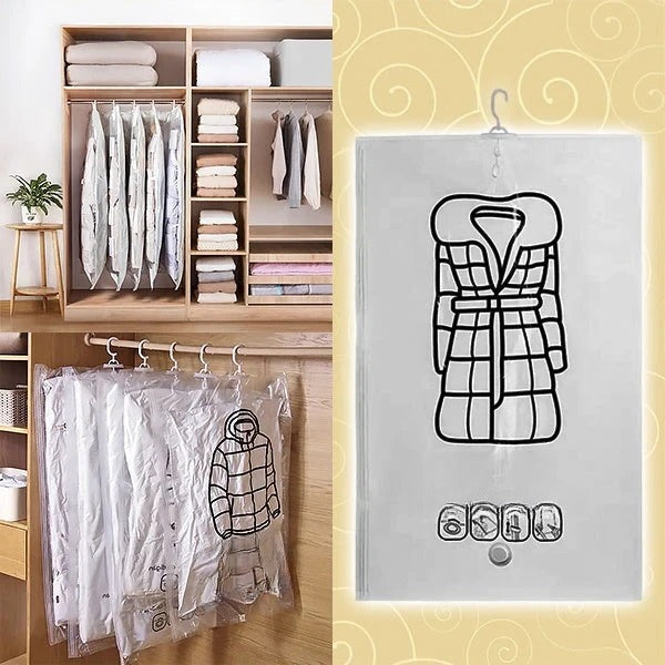 Hanging Vacuum Storage Bags, Set of 4