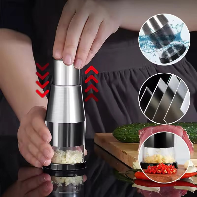Compact Garlic Chopper for Fine Chopping