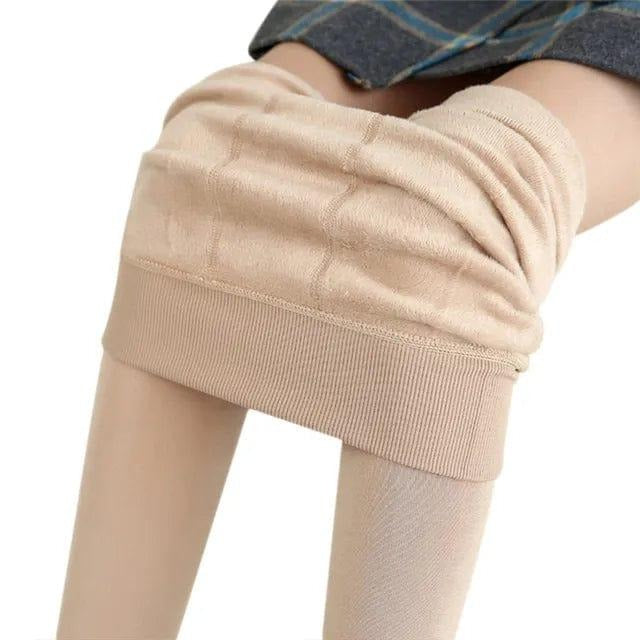 Thermal Fleece Lined Leggings High Waist Winter Trousers
