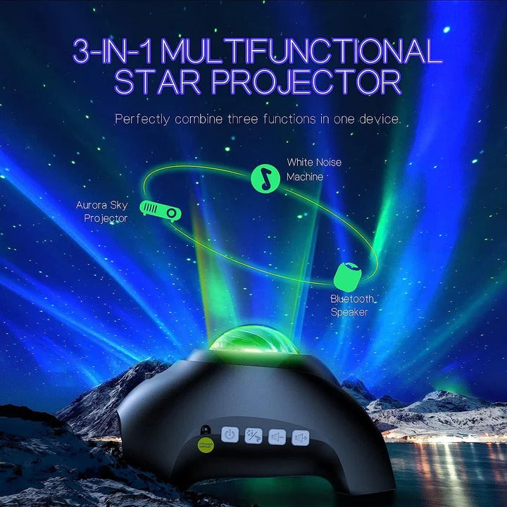 colour Changing Aurora Northern Lights Projector with Timer