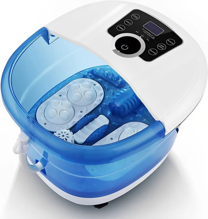 Foot Spa Bath Massager with Heat and Bubble Features