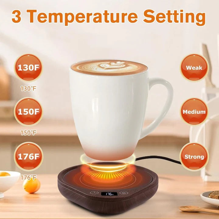 Mug Warmer Set with Temperature Control for Desk Use