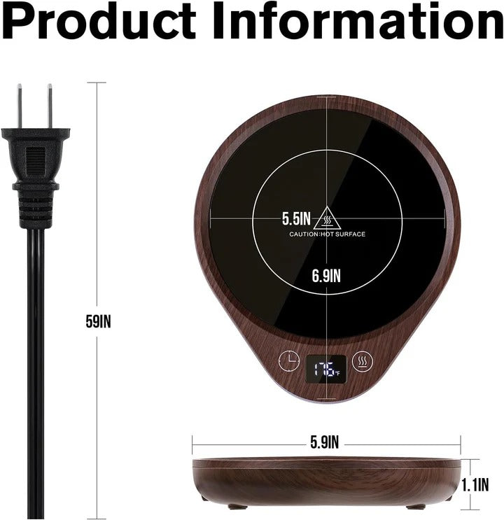 Mug Warmer Set with Temperature Control for Desk Use