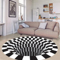 Geometric Illusion Rug with 3D Pattern