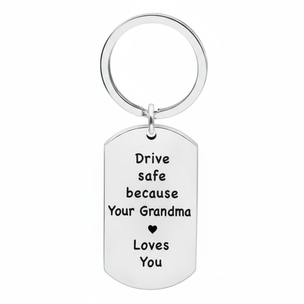 Durable Stainless Steel Keychain, Engraved Daily Reminder Gift