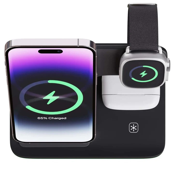 Apple Charger Stand, 3 in 1 Dock for Phone and Watch