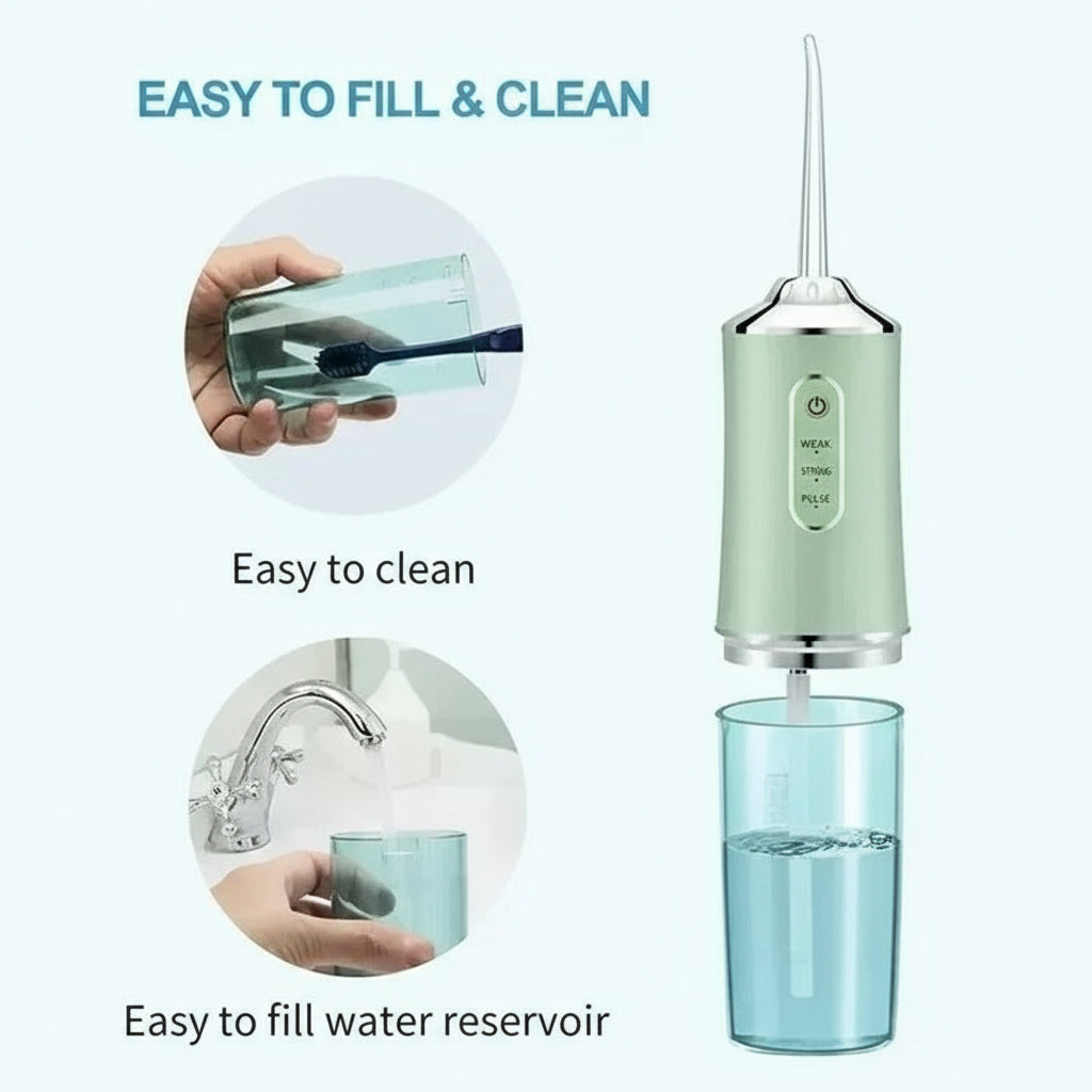 Dental Water Flosser, Rechargeable Portable Oral Care Device