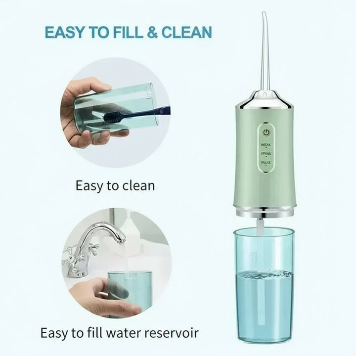 Dental Water Flosser, Rechargeable Portable Oral Care Device