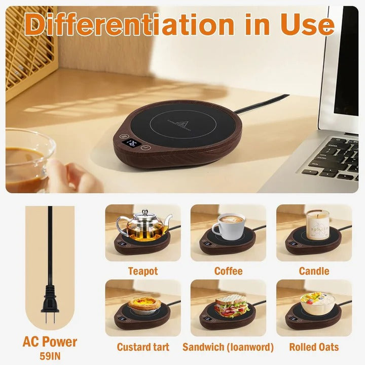 Mug Warmer and Cup Set, Electric Coffee Heater for Home
