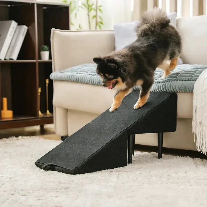 Folding Pet Steps and Ramp, 2-in-1 Convertible Furniture Aid