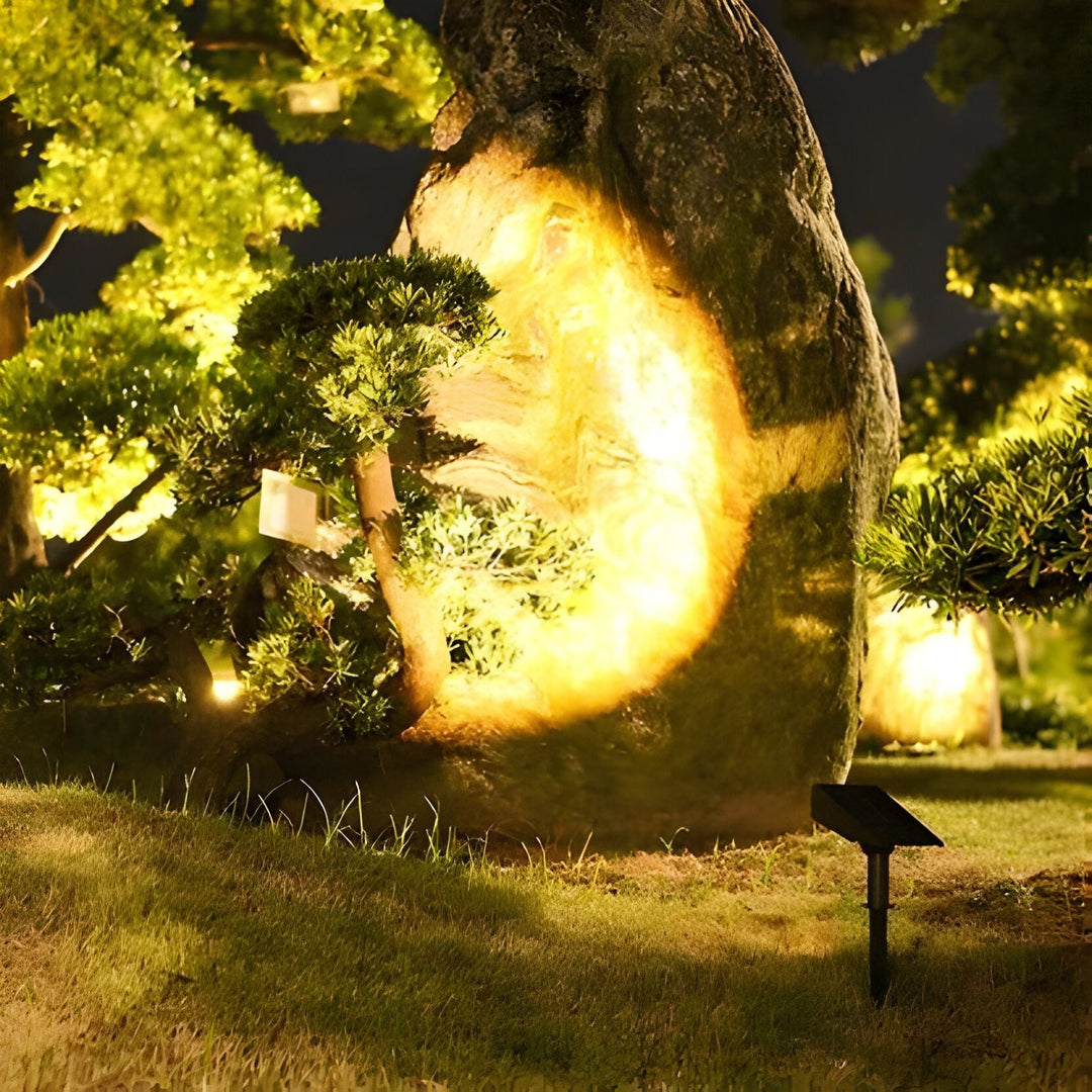 Solar Powered Spot Light with Adjustable Zoom Function
